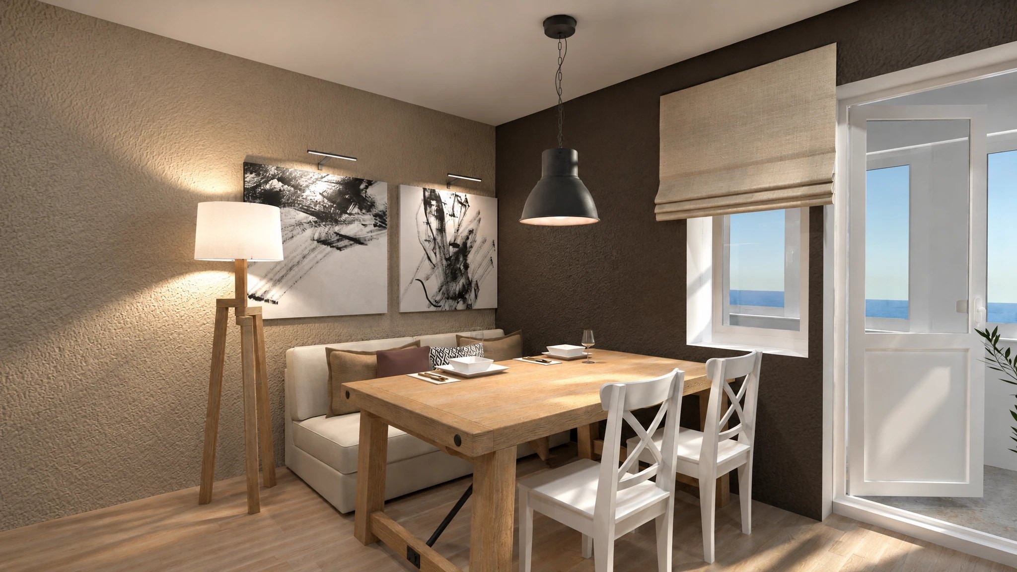 Dining area render